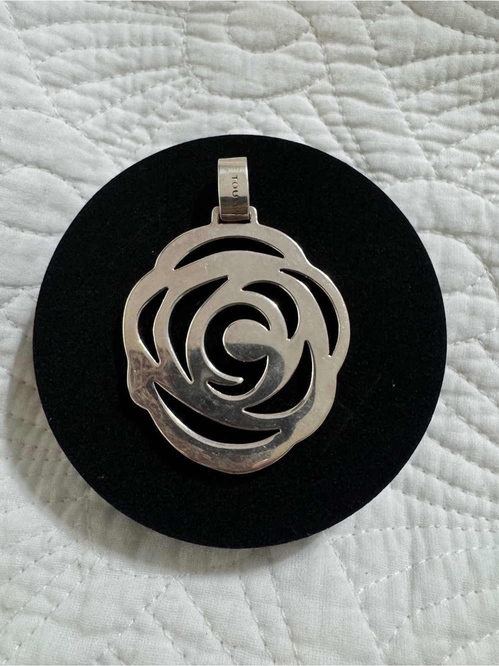 Tous Silver Rose Pendant